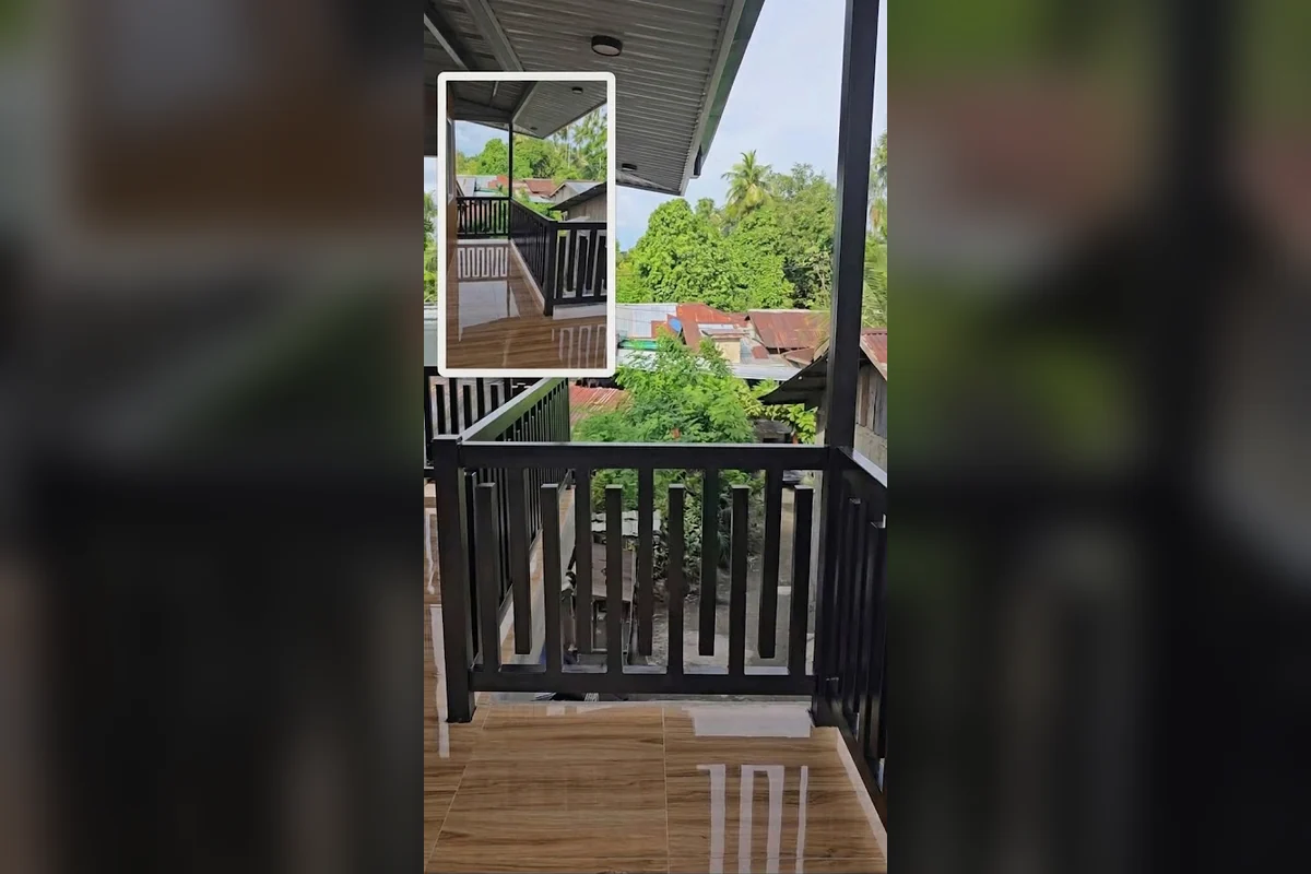 Siyah metal balkon ve teras korkuluğu modeli